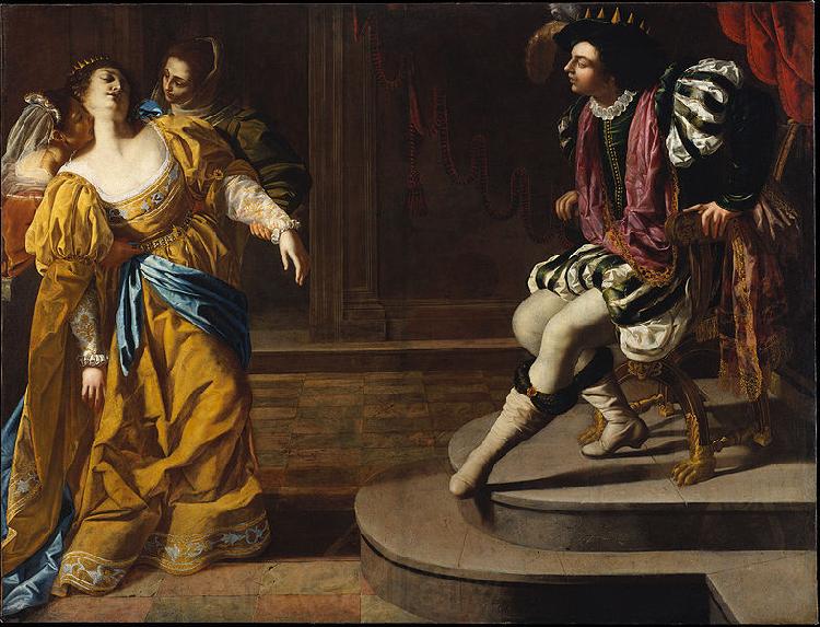 Artemisia gentileschi Esther before Ahasuerus